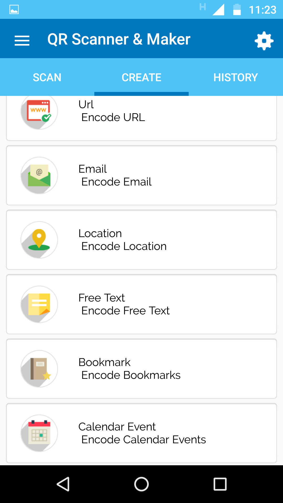 اسکرین شات برنامه QR Reader & Barcode Scanner 4