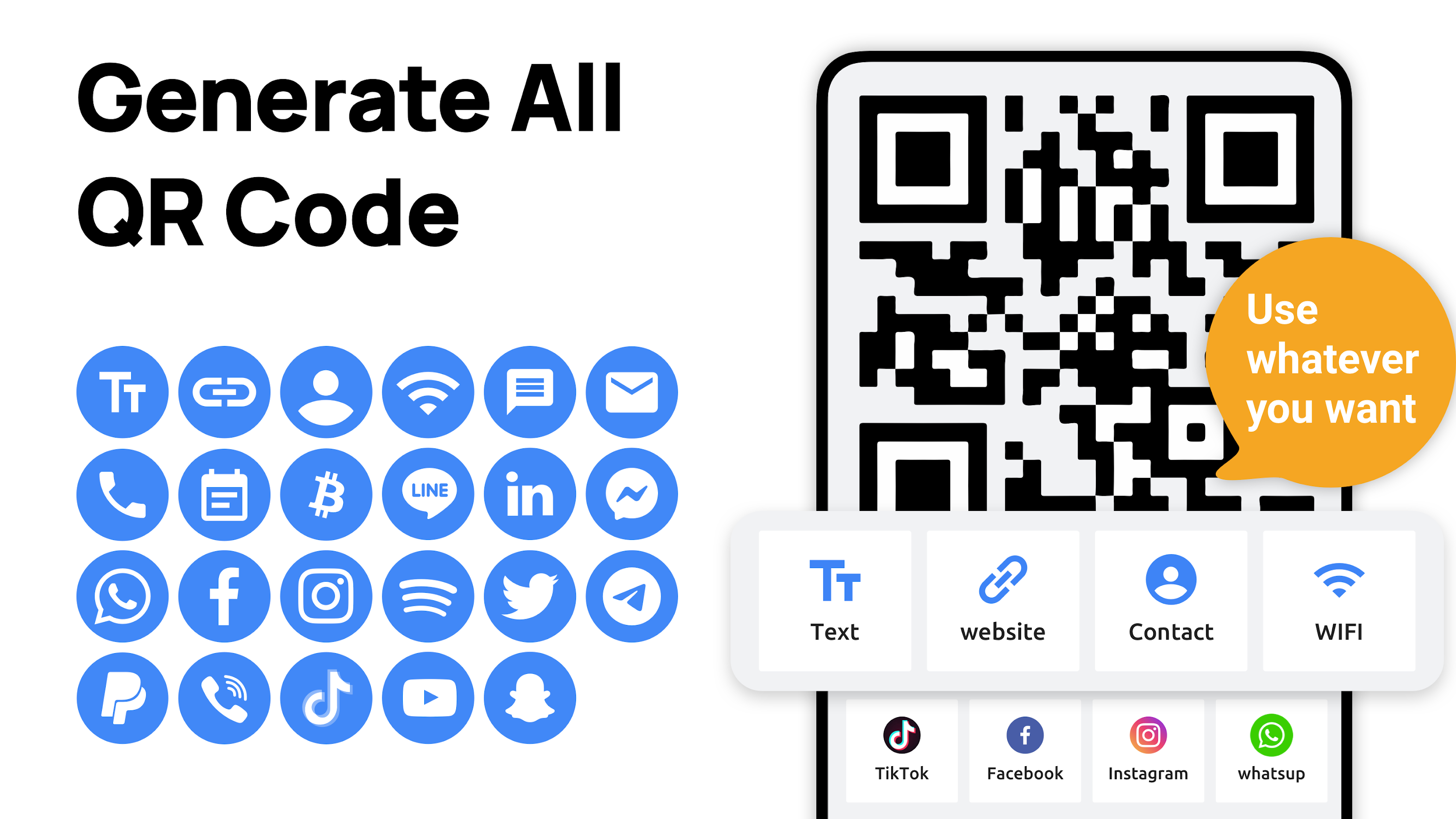 اسکرین شات 2 برنامه QR Code Generator & QR Maker