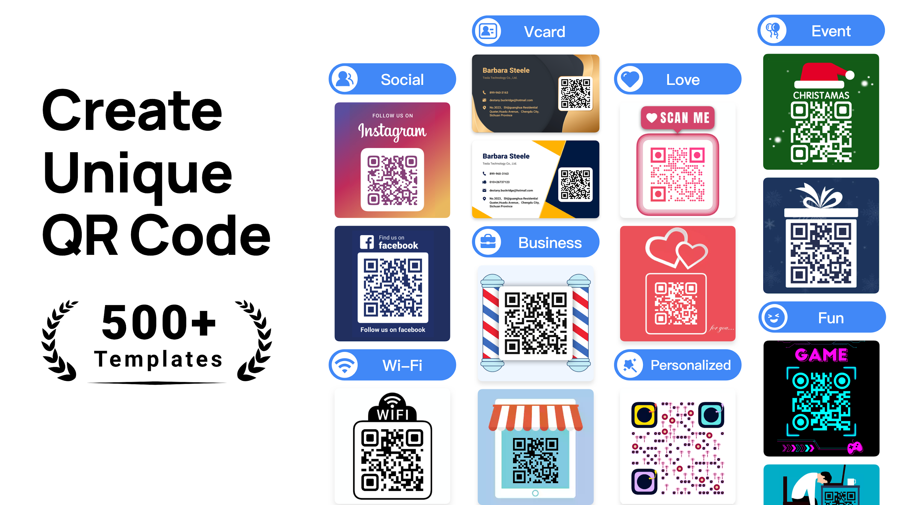 اسکرین شات 1 برنامه QR Code Generator & QR Maker