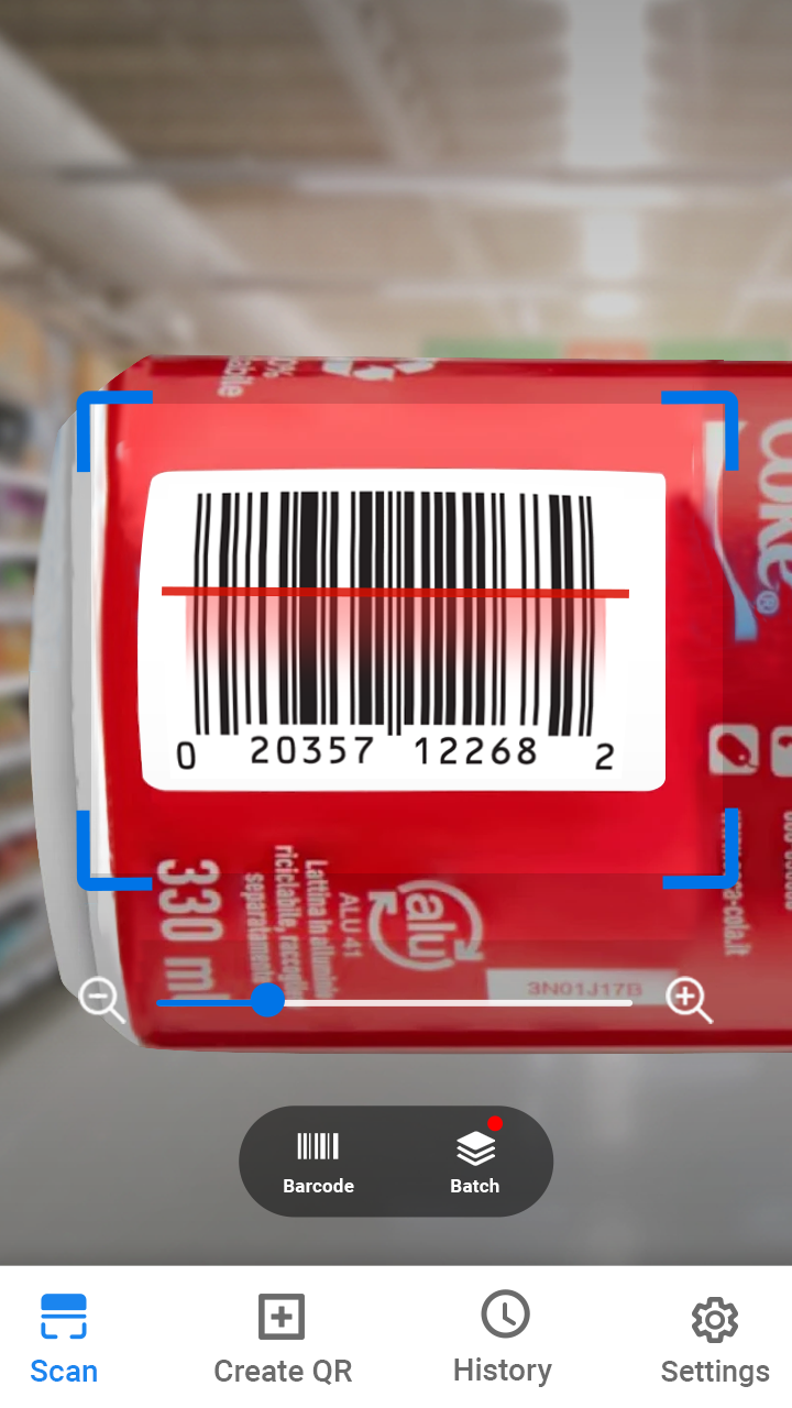 اسکرین شات 2 برنامه QR Code Scanner - Scan Barcode