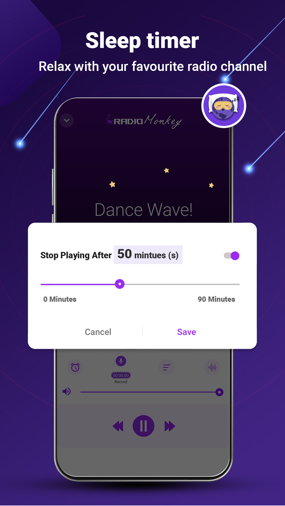 اسکرین شات 4 برنامه Radio Monkey - Radio FM