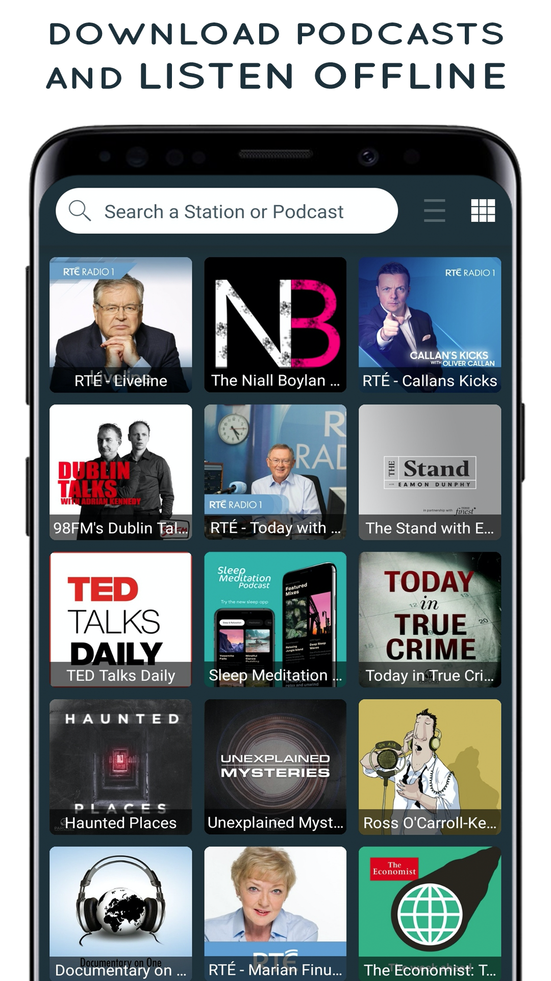 اسکرین شات 4 برنامه Radio Ireland - FM Radio