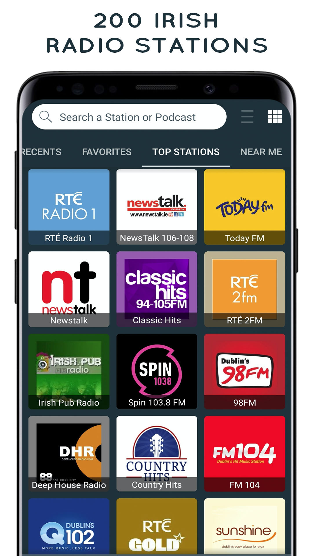 اسکرین شات 1 برنامه Radio Ireland - FM Radio