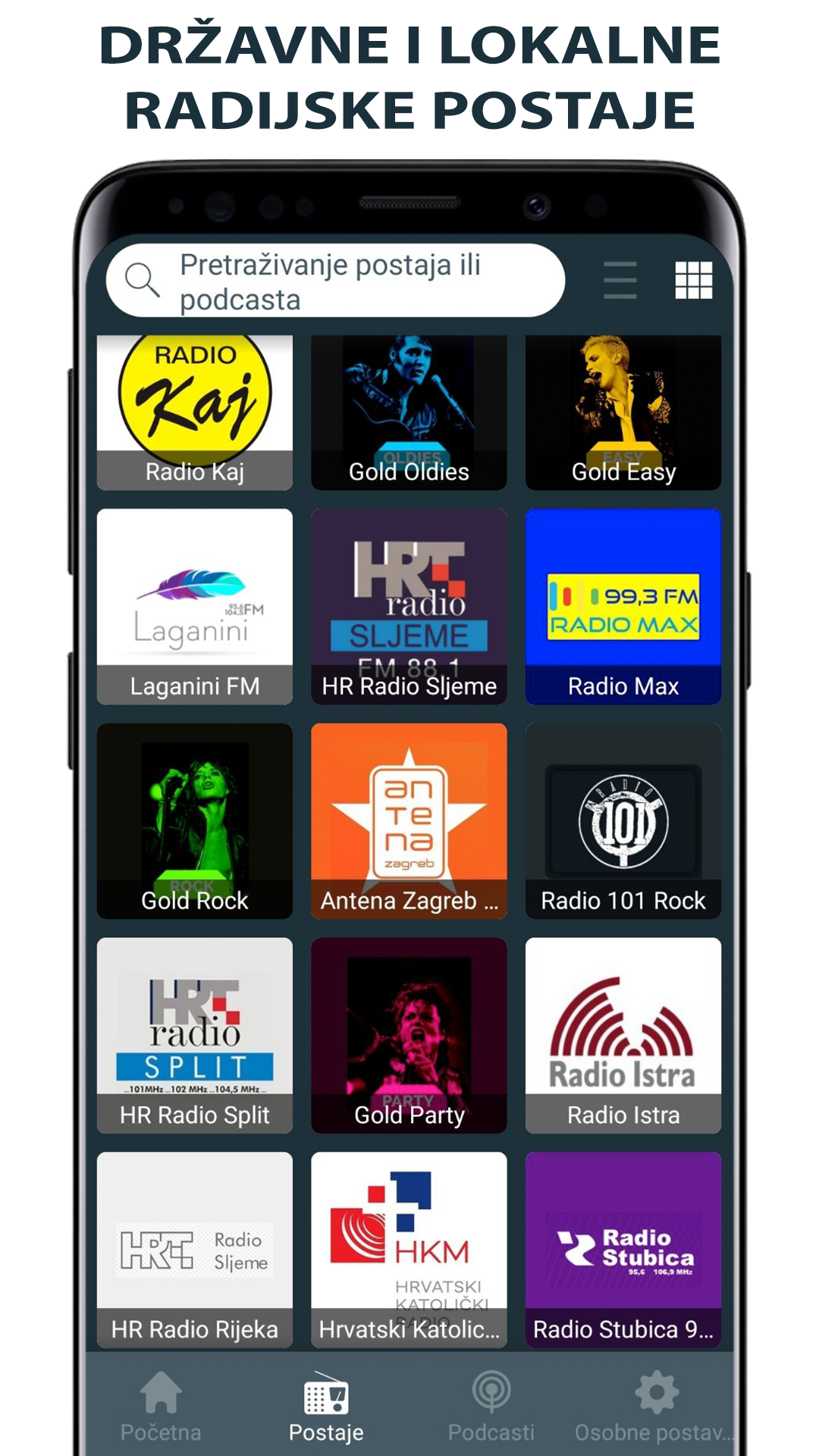 اسکرین شات 5 برنامه Radio Stanice Hrvatska Online