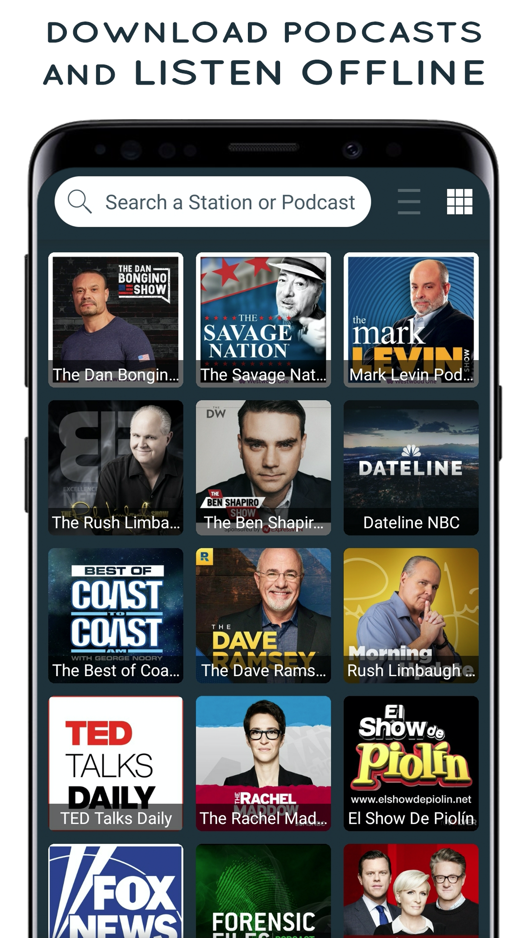 اسکرین شات 4 برنامه Radio USA - Live Radio FM / AM