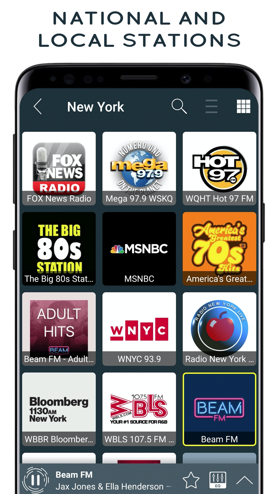 اسکرین شات 5 برنامه Radio USA - Live Radio FM / AM