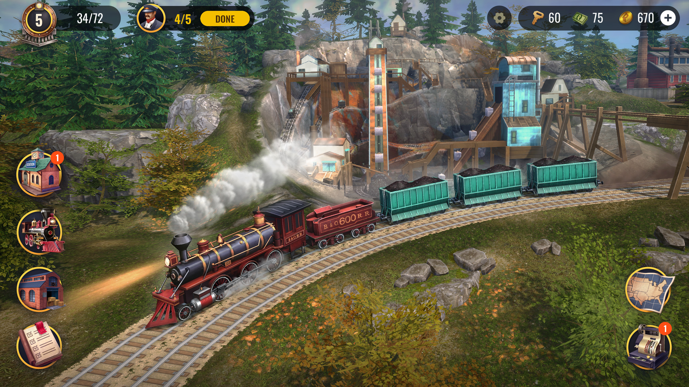 اسکرین شات 6 بازی Railroad Empire: Train Game