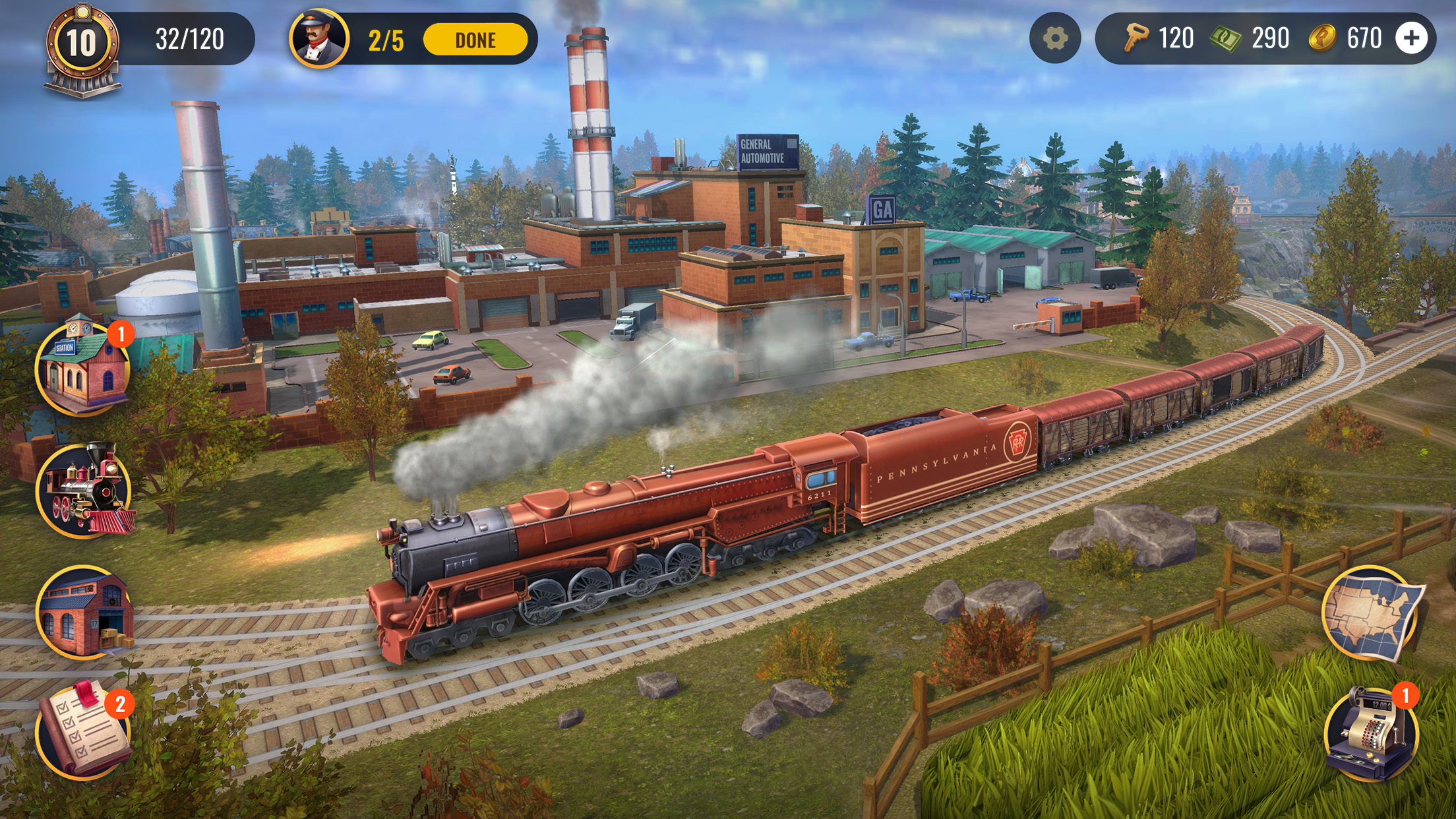 اسکرین شات 4 بازی Railroad Empire: Train Game