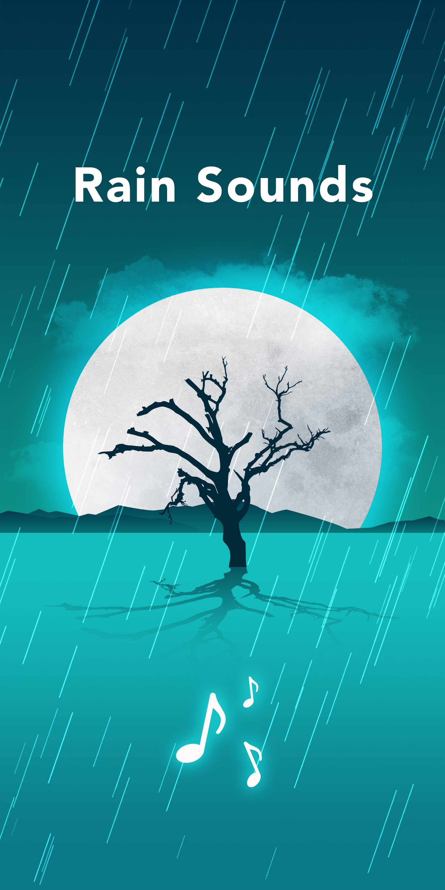 اسکرین شات 1 برنامه Rain Sounds: sleep & relax
