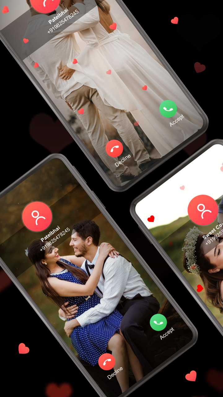 اسکرین شات 1 برنامه Fullscreen Love Video Ringtone