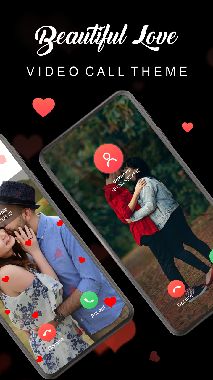 اسکرین شات 2 برنامه Fullscreen Love Video Ringtone