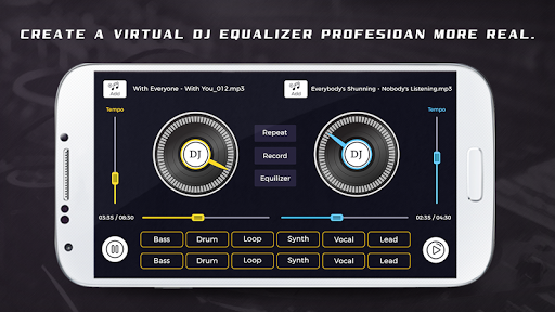 اسکرین شات 1 برنامه Mobile DJ Songs Mixer