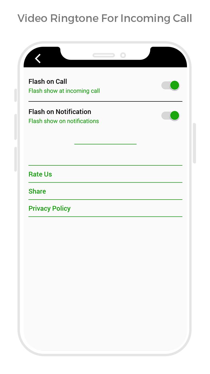 اسکرین شات 5 برنامه Video Ringtone Incoming Call