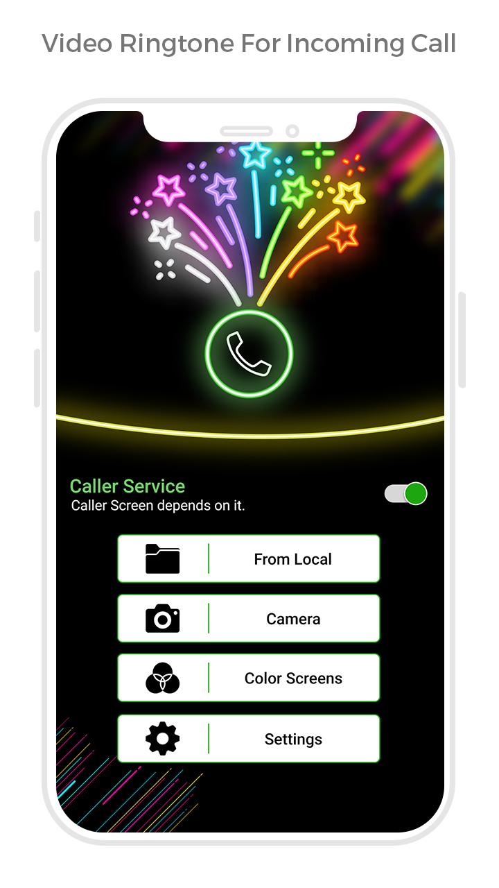 اسکرین شات 4 برنامه Video Ringtone Incoming Call