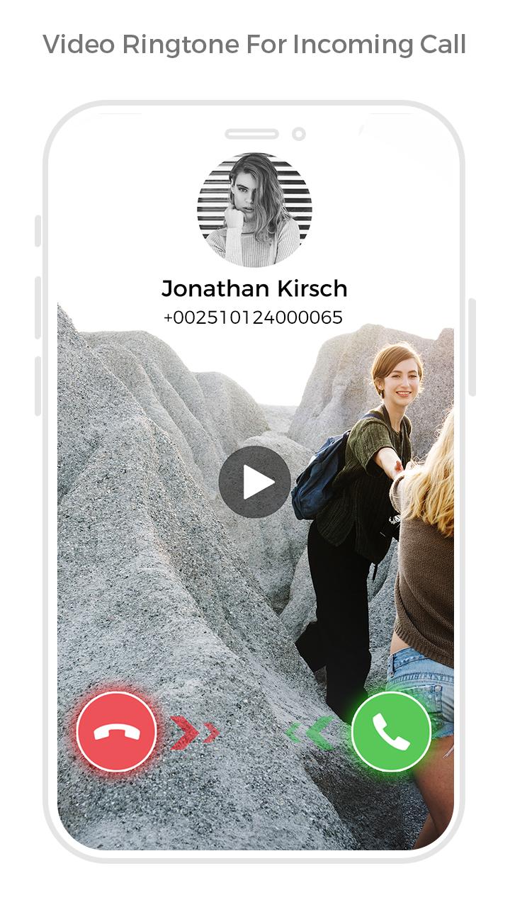 اسکرین شات 3 برنامه Video Ringtone Incoming Call