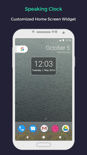 اسکرین شات 4 برنامه Speaking Clock - Digital Clock
