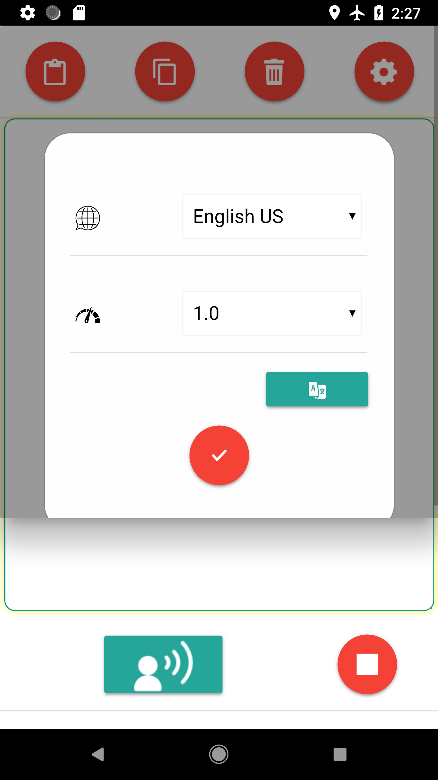 اسکرین شات 4 برنامه خواندن متن (متن به گفتار)