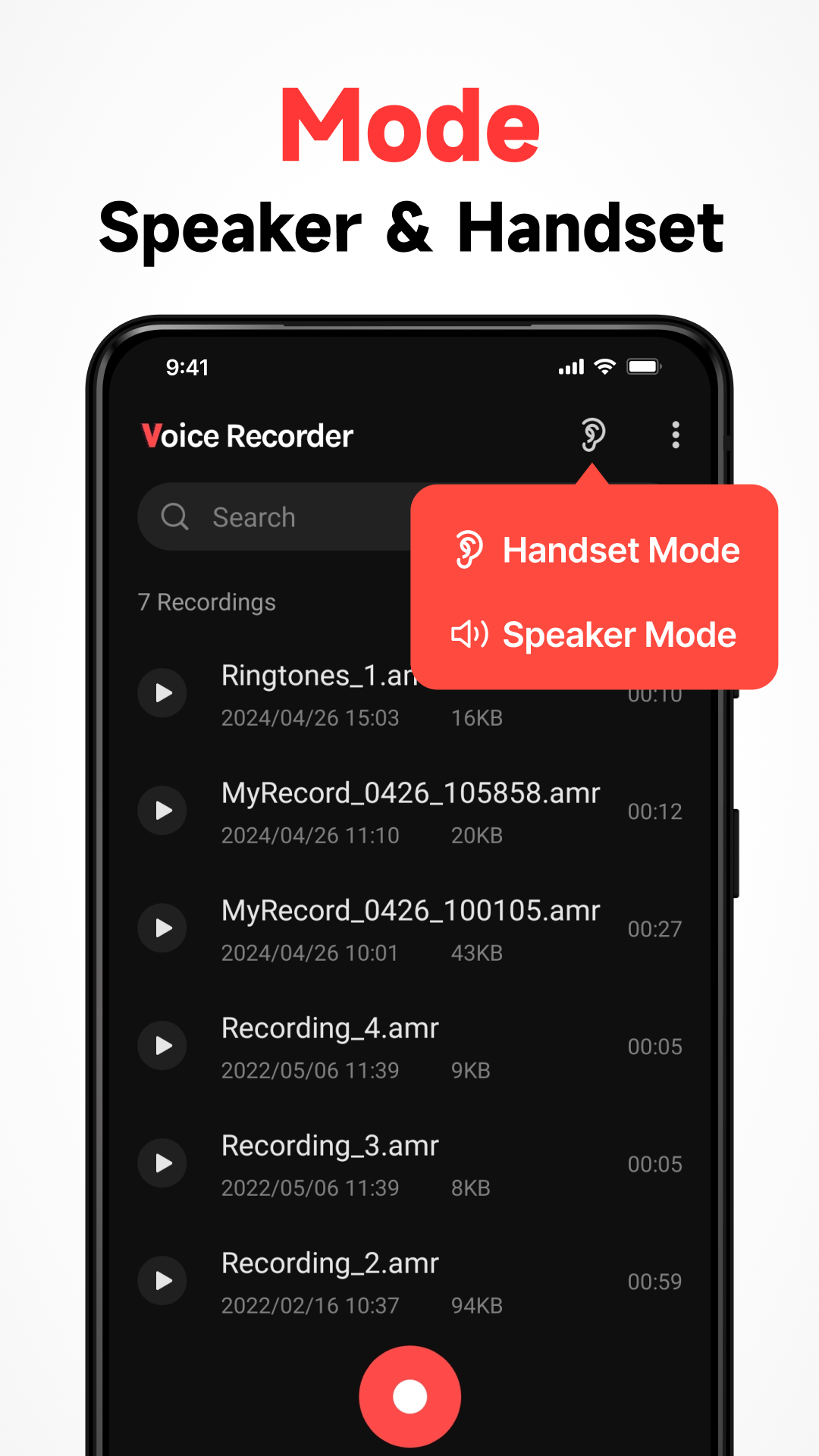 اسکرین شات 4 برنامه Voice Recorder & Voice Memos