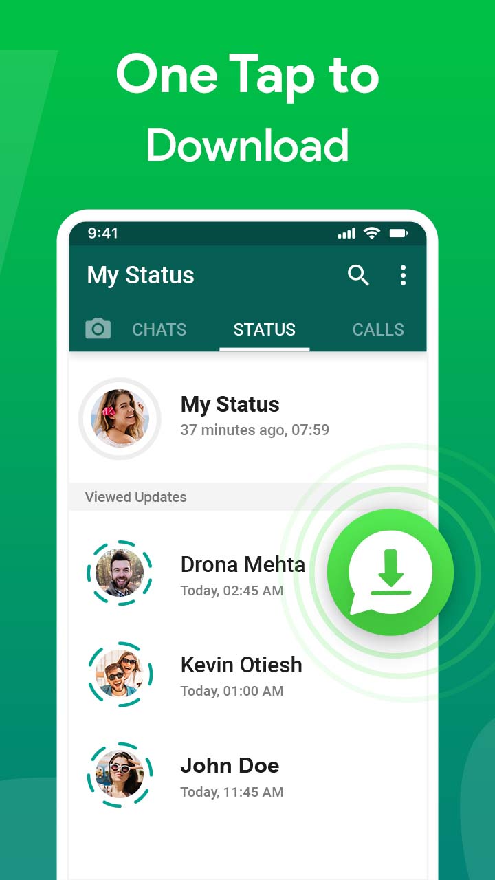 اسکرین شات 1 برنامه Save Video Status - WA Status