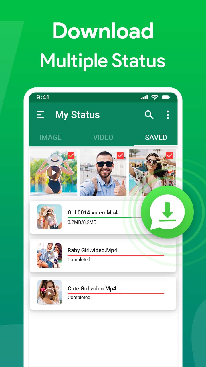 اسکرین شات 2 برنامه Save Video Status - WA Status