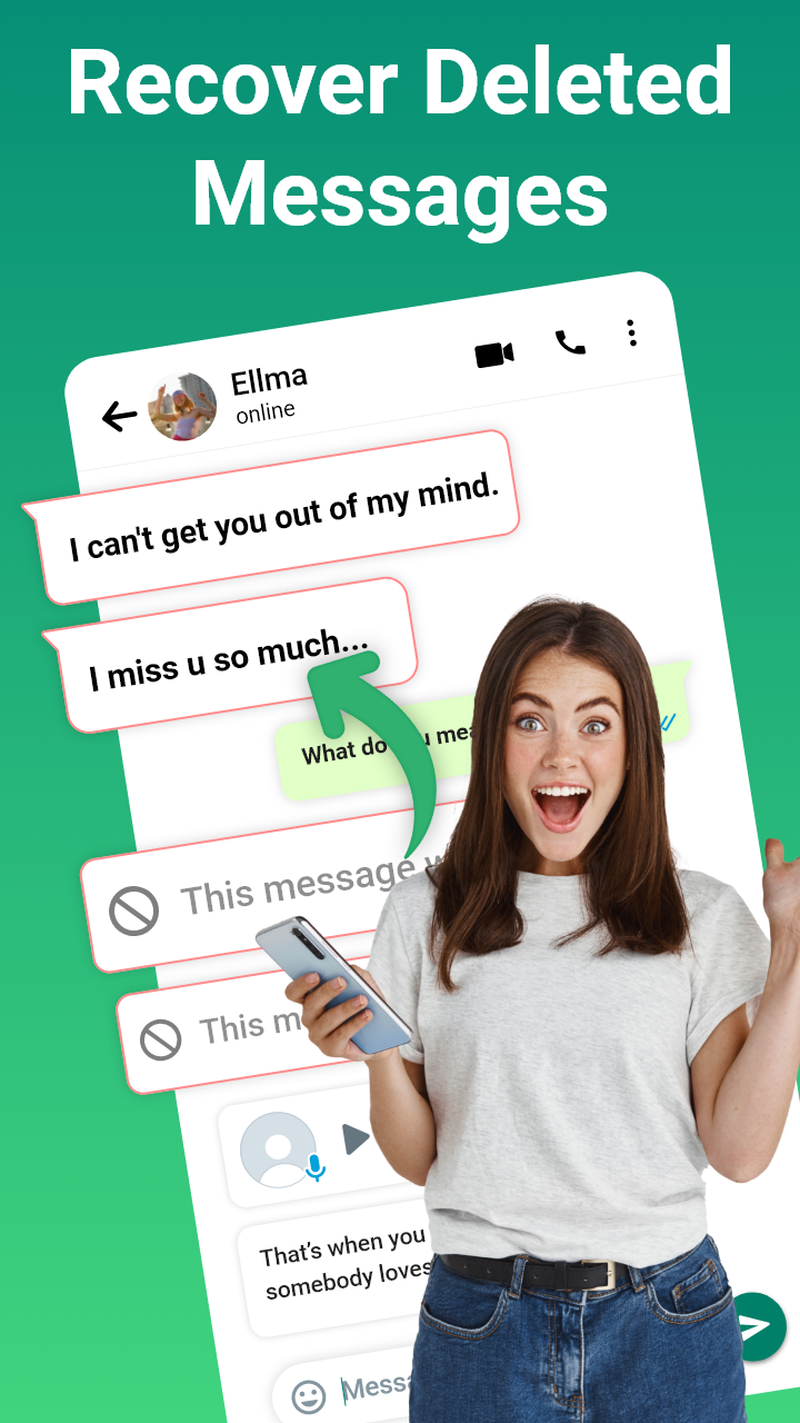 اسکرین شات 1 برنامه Recover Deleted Messages