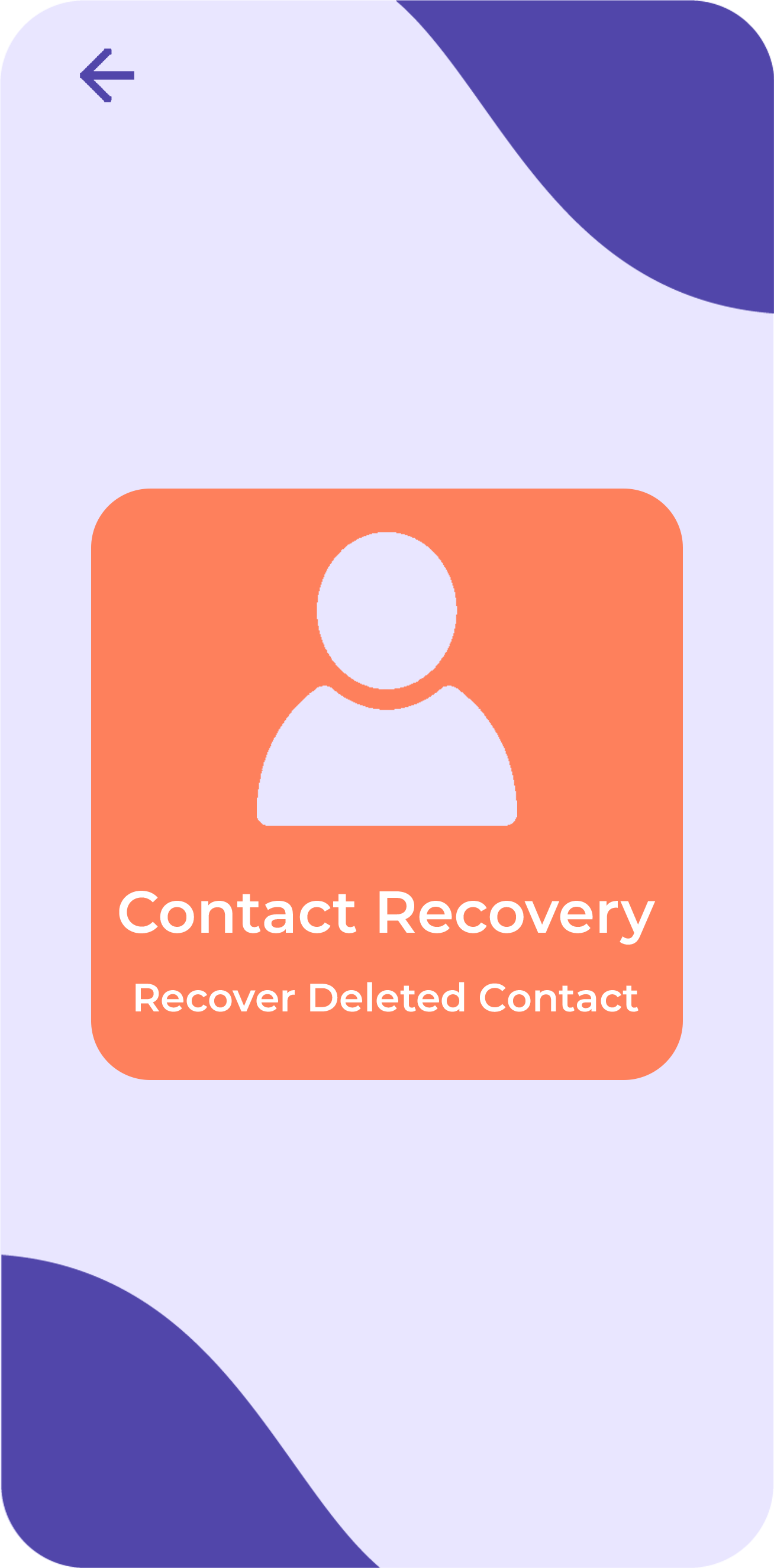 اسکرین شات 3 برنامه Restore Deleted Contacts
