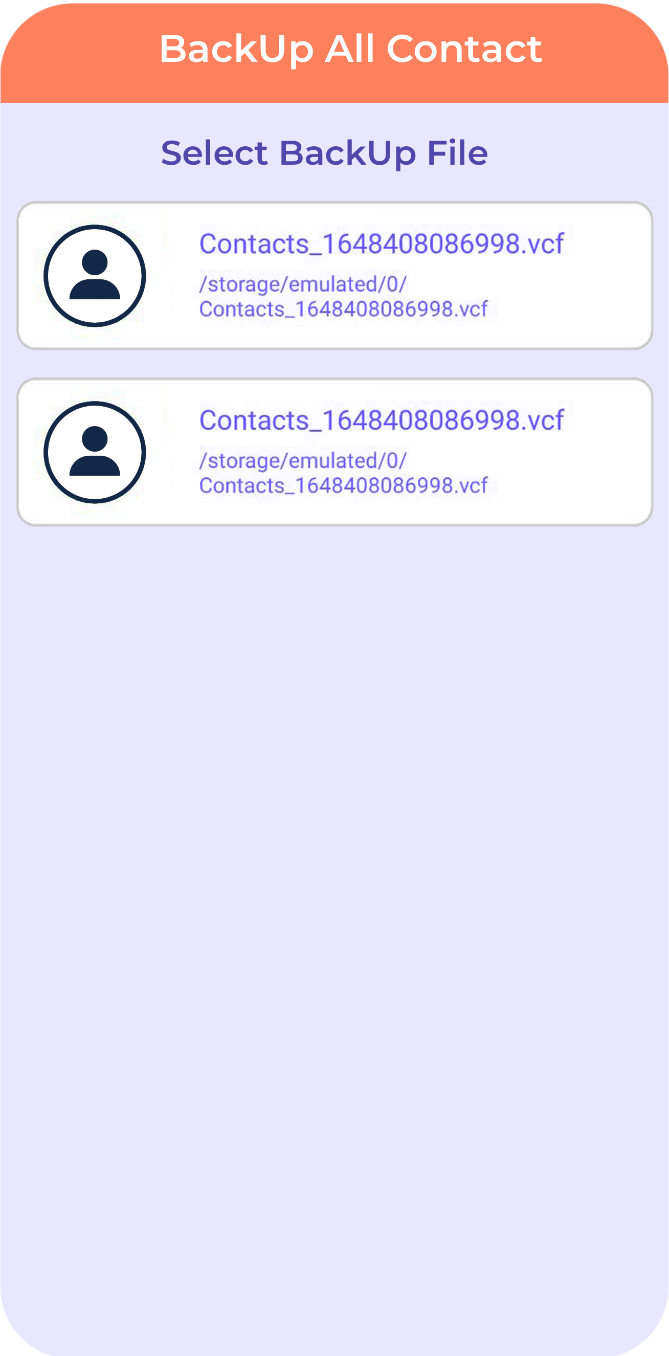 اسکرین شات 5 برنامه Restore Deleted Contacts