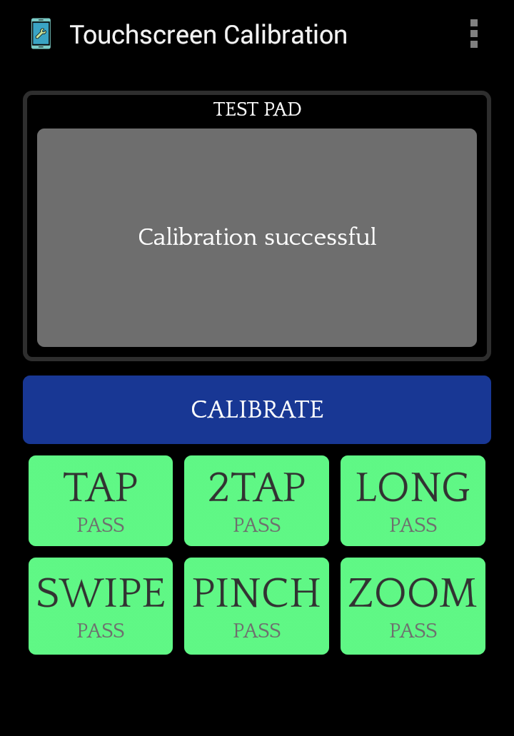 اسکرین شات 6 برنامه Touchscreen Calibration
