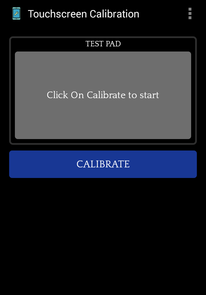 اسکرین شات 1 برنامه Touchscreen Calibration
