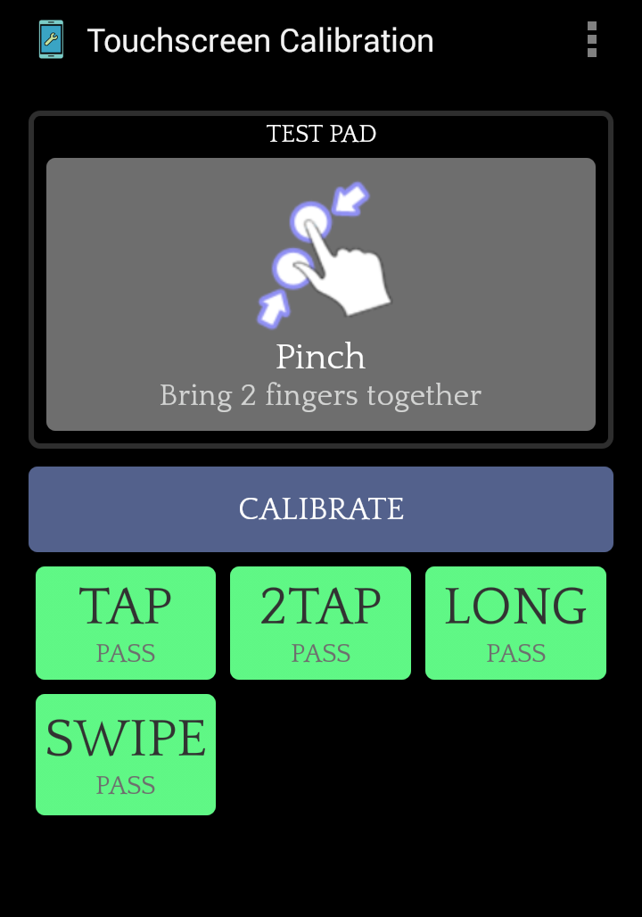 اسکرین شات 5 برنامه Touchscreen Calibration