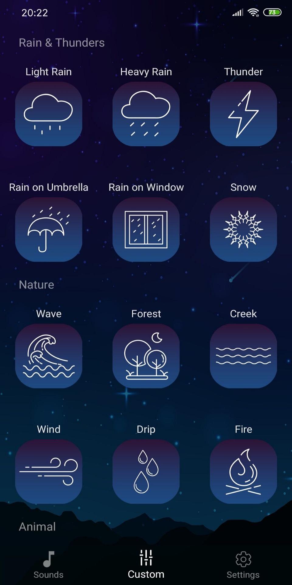اسکرین شات 7 برنامه Sleep Sounds - relaxing sounds