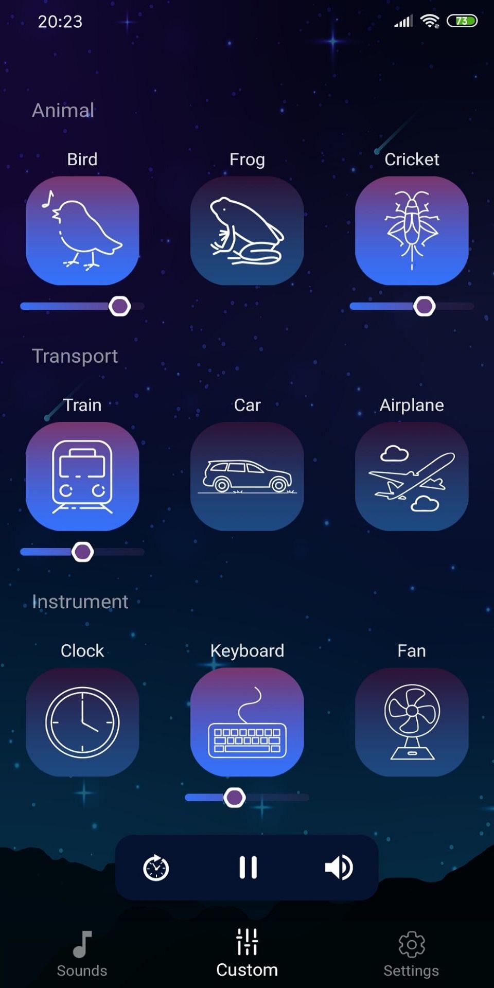 اسکرین شات 8 برنامه Sleep Sounds - relaxing sounds