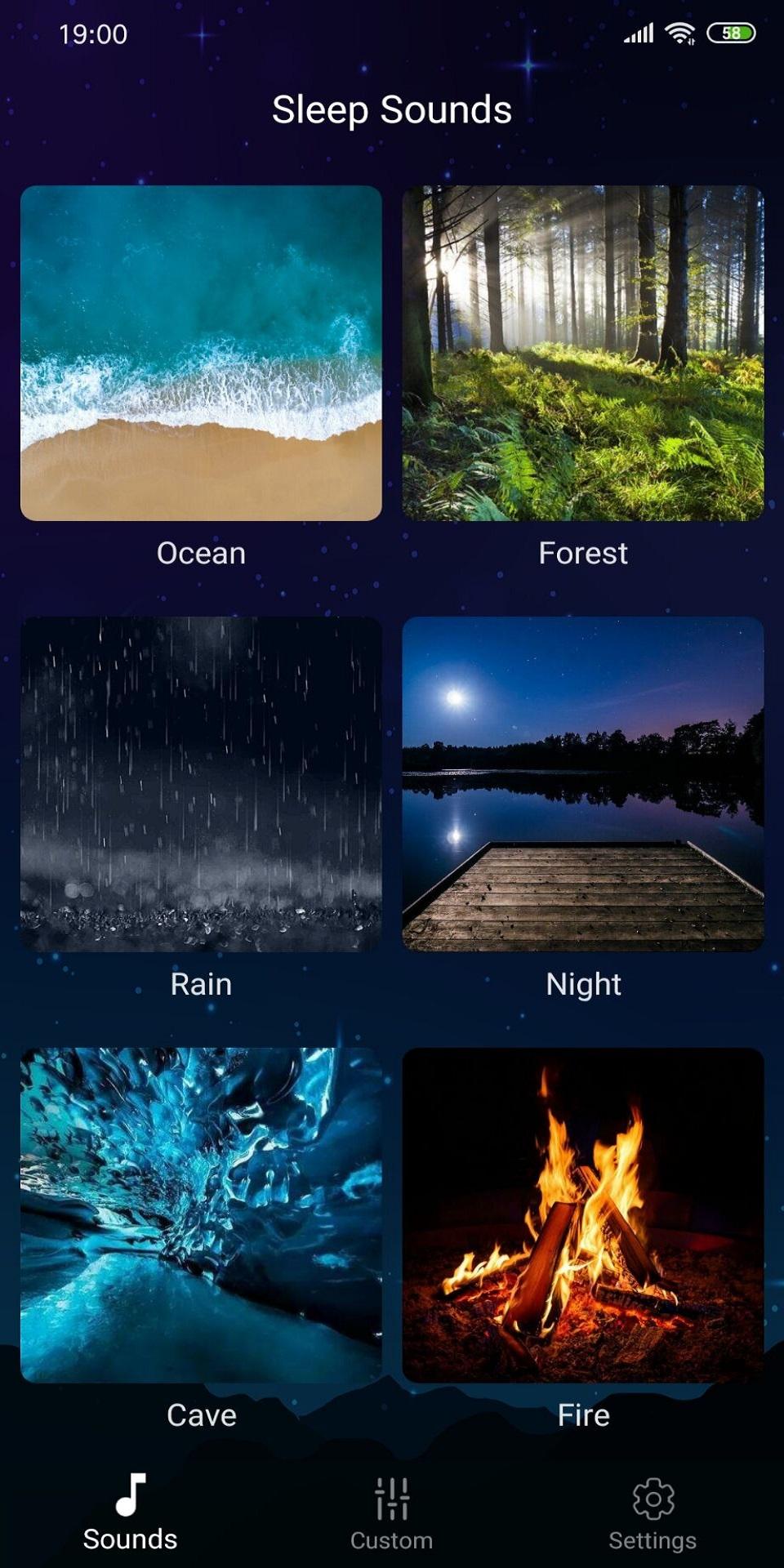 اسکرین شات 6 برنامه Sleep Sounds - relaxing sounds