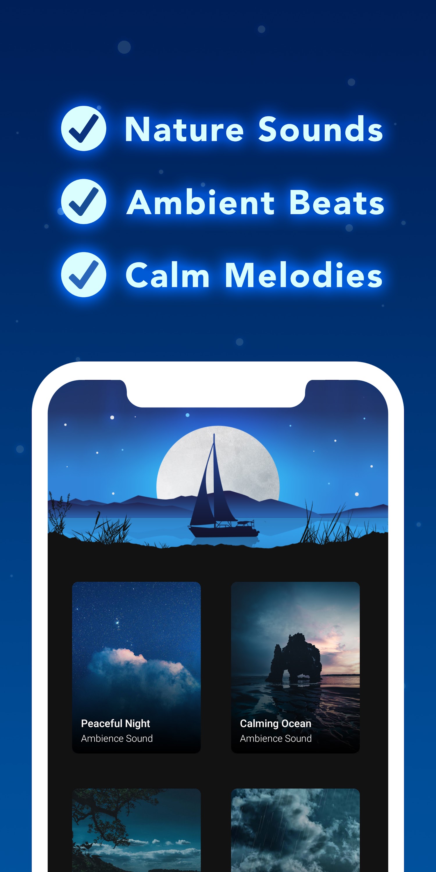 اسکرین شات 2 برنامه Sleep Sounds: sleep & relax