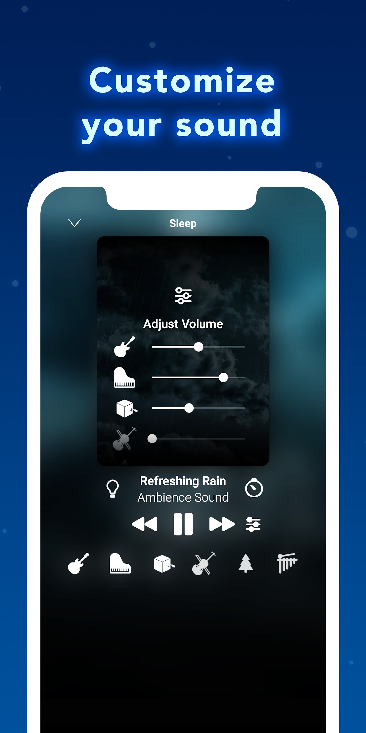 اسکرین شات 4 برنامه Sleep Sounds: sleep & relax