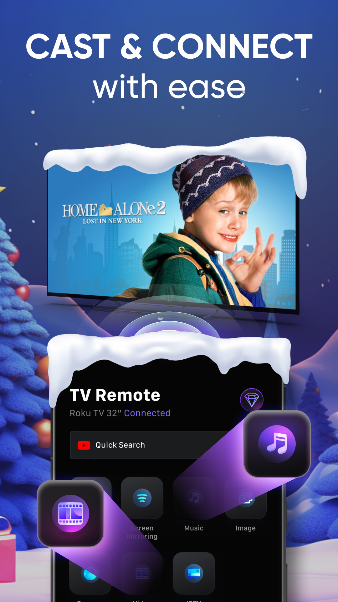 اسکرین شات 2 برنامه TV Cast, Remote for Roku TV