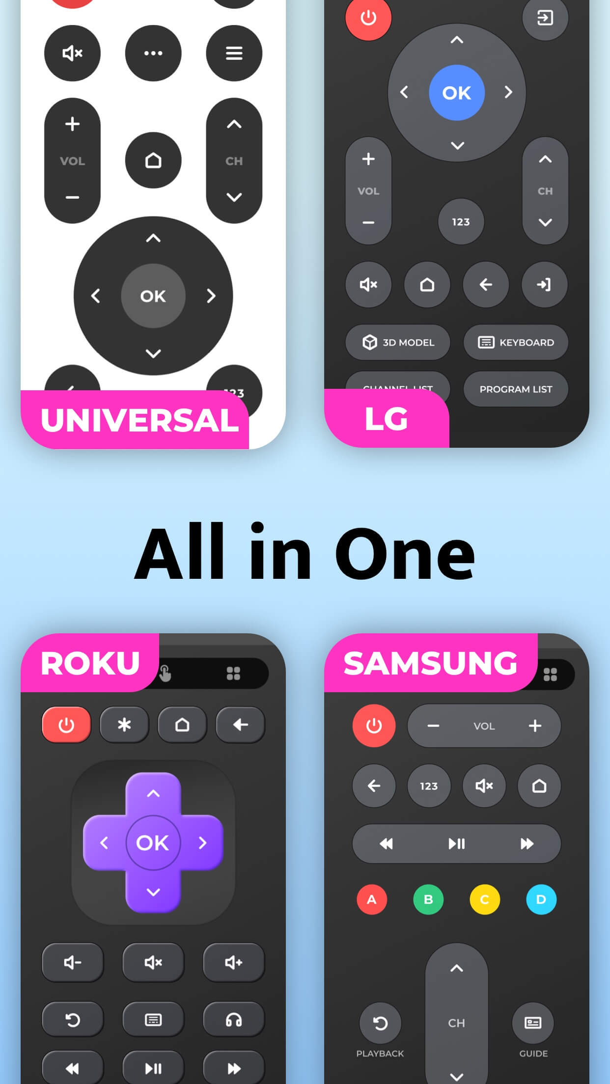 اسکرین شات 6 برنامه Remote Control for TV - All TV