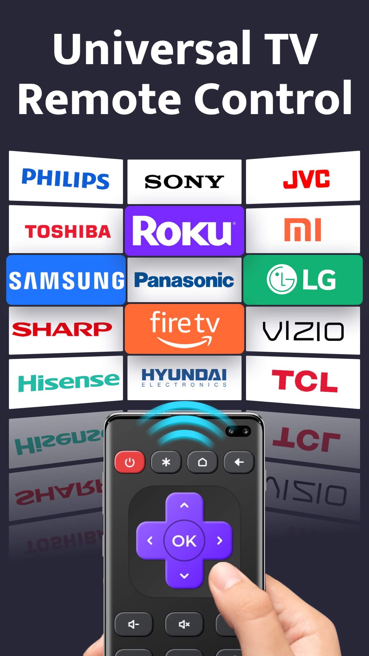 اسکرین شات 1 برنامه Remote Control for TV - All TV
