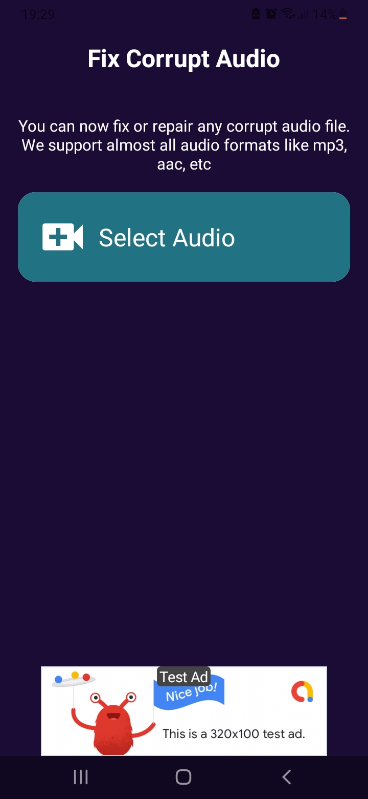 اسکرین شات 1 برنامه Repair Mp3 & Fix Corrupt Audio