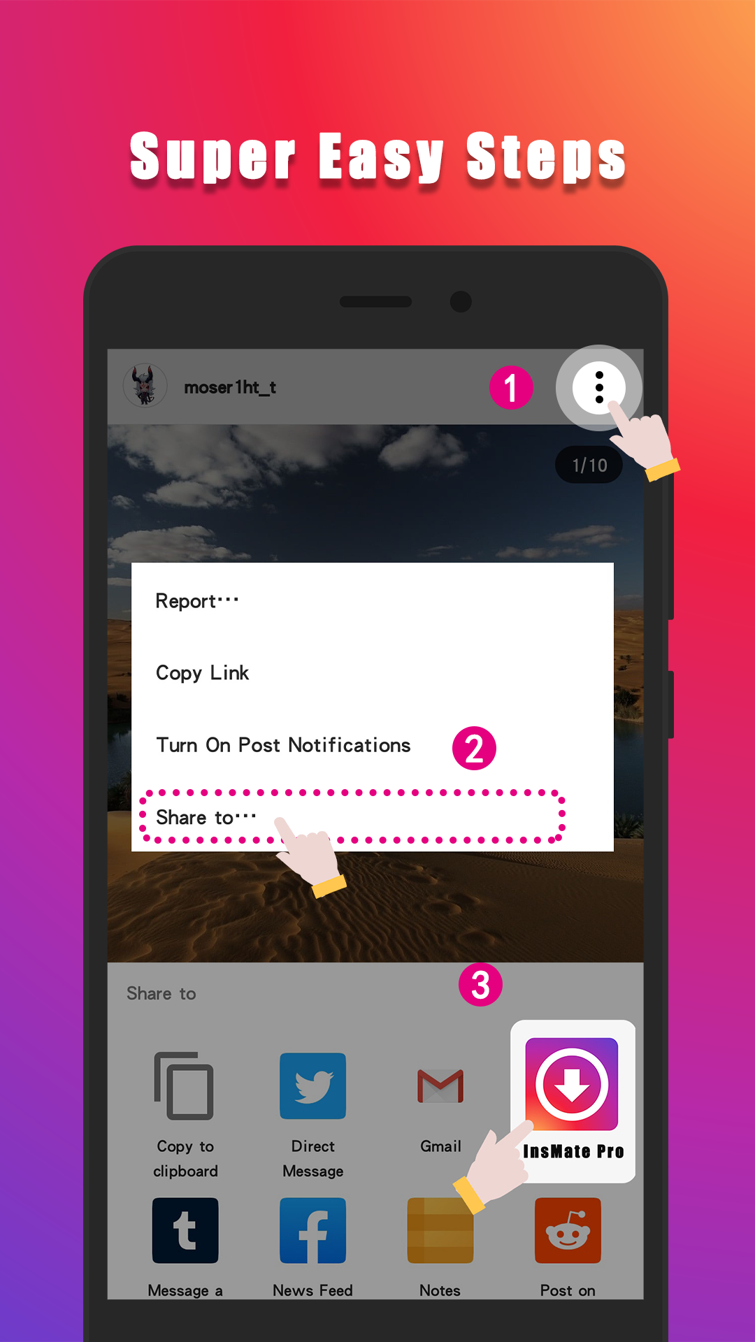 اسکرین شات 1 برنامه Video Downloader for Instagram