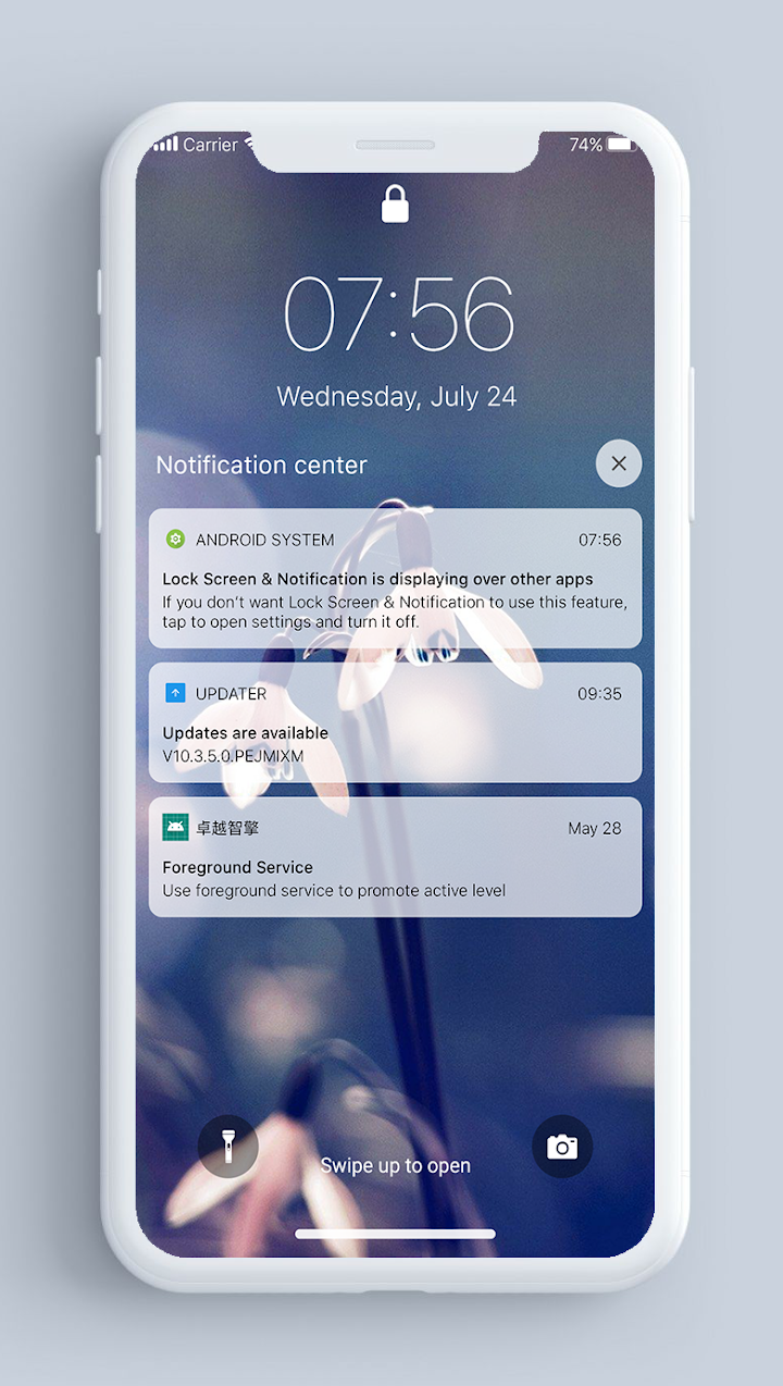 اسکرین شات 5 برنامه Lock Screen & Notifications iOS 15