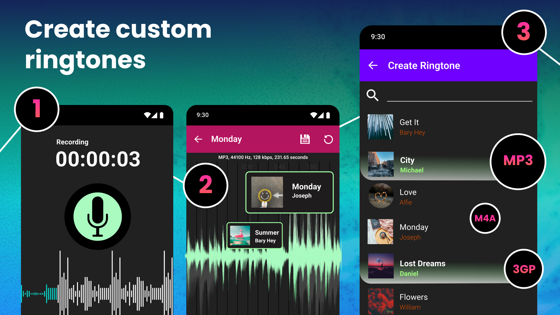 اسکرین شات 8 برنامه Ringtone Maker and MP3 Editor