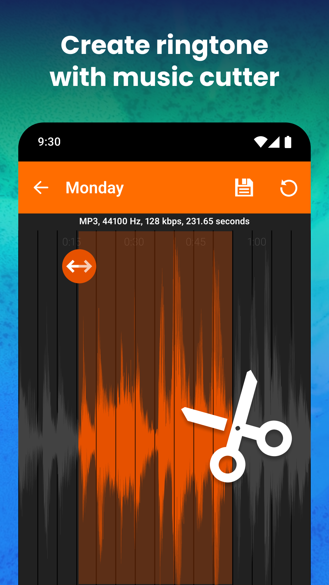 اسکرین شات 4 برنامه Ringtone Maker and MP3 Editor
