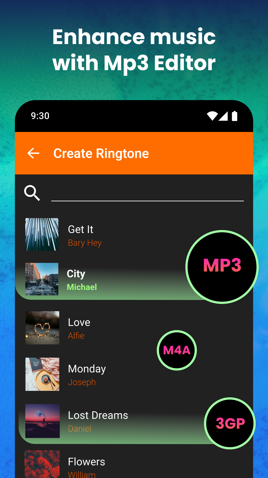 اسکرین شات 4 برنامه Ringtone Maker and MP3 Editor