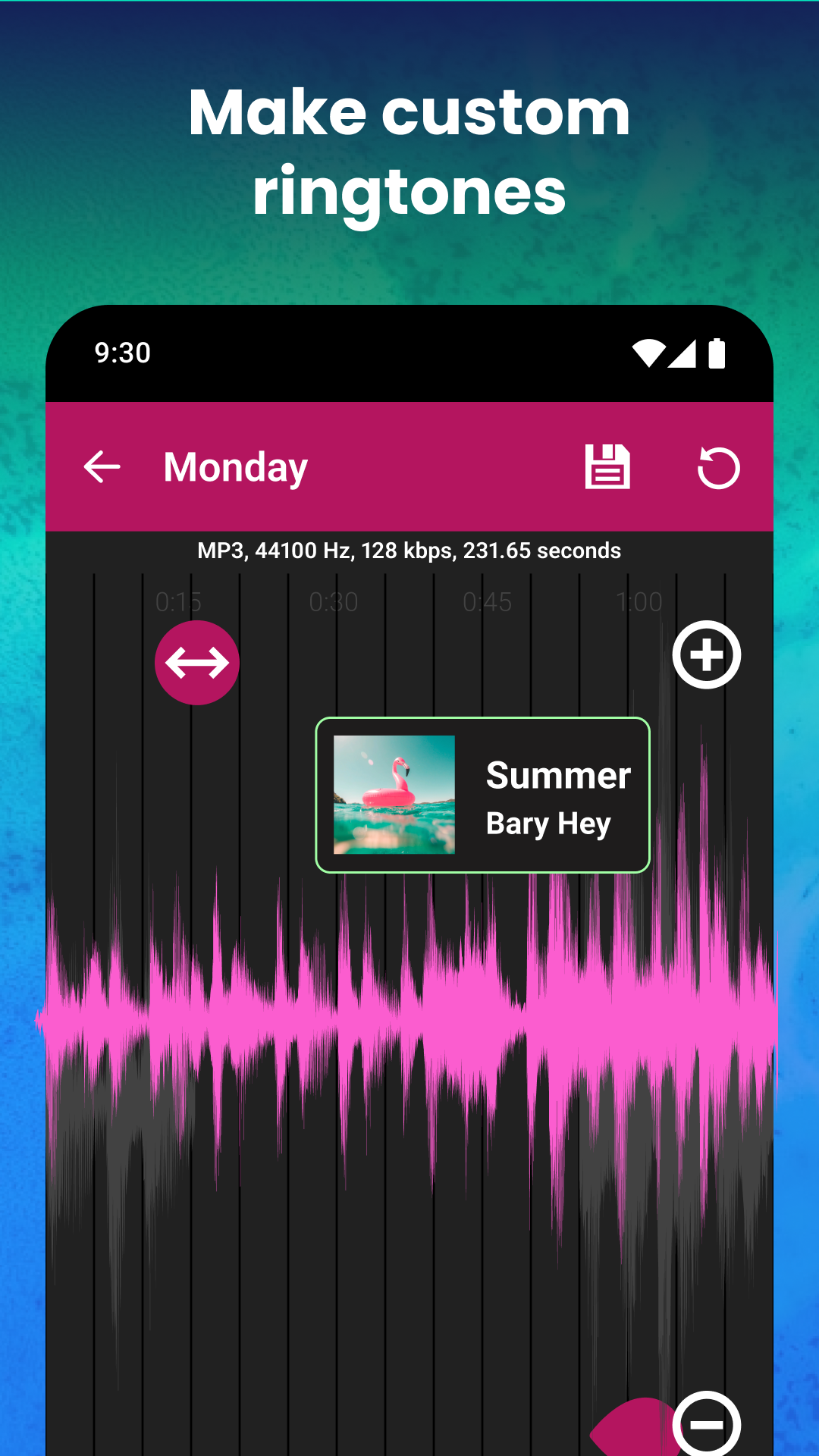 اسکرین شات 5 برنامه Ringtone Maker and MP3 Editor