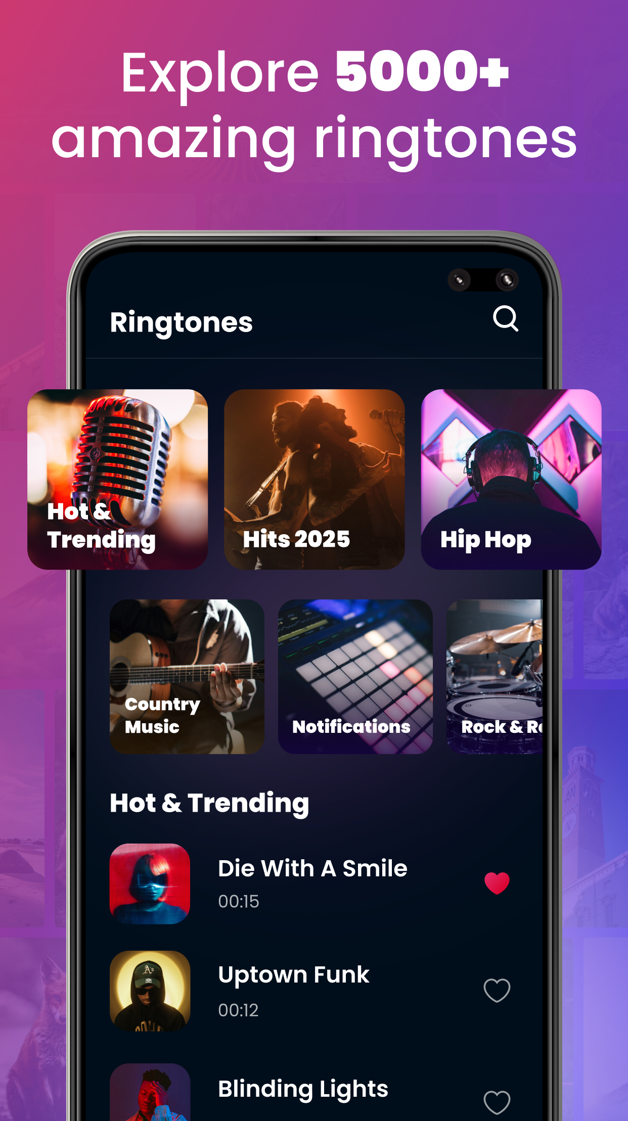 اسکرین شات برنامه Ringtones for Android Phone 2