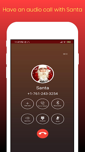 اسکرین شات 2 برنامه Video call and Chat from Santa Clause Simulation