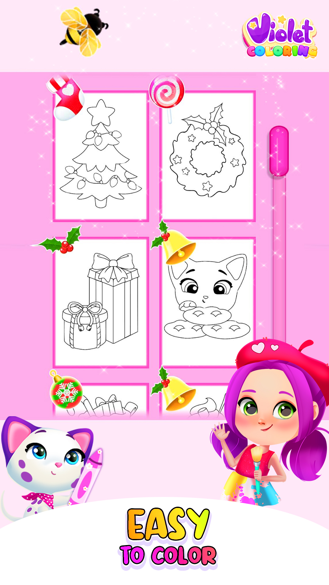 اسکرین شات 2 بازی Violet Coloring Book