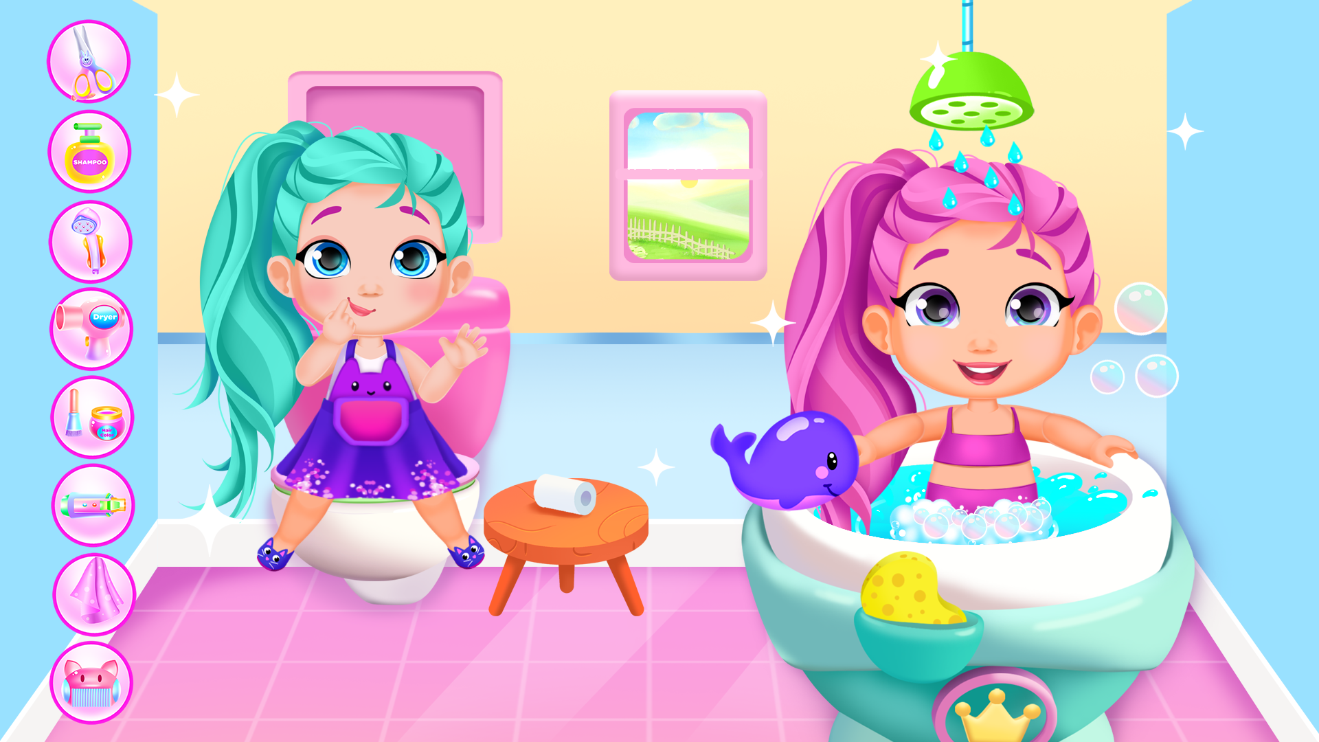 اسکرین شات 7 برنامه Hair Salon and Dress Up Girl