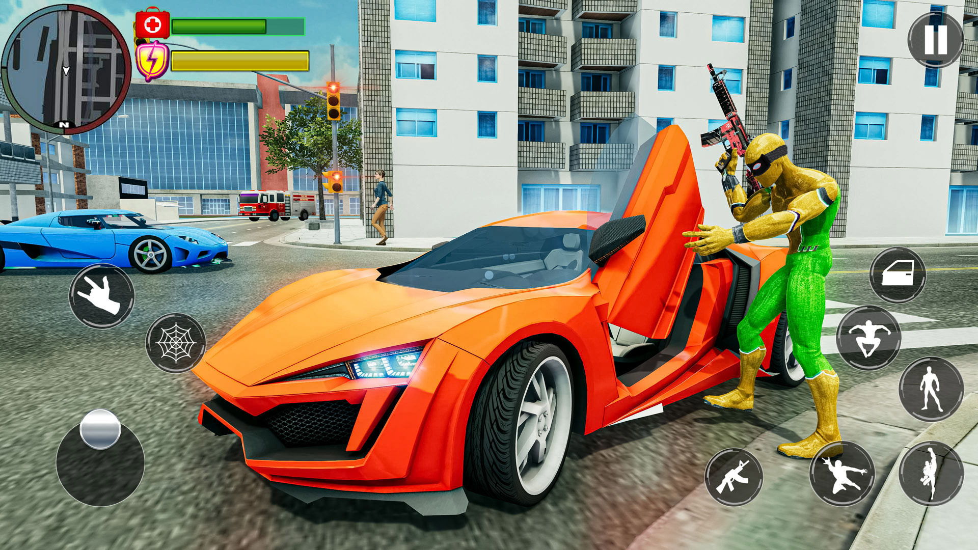 اسکرین شات 2 بازی Spider Rope Hero : Crime City